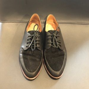 Madewell Alex Leather Suede Oxford Shoes